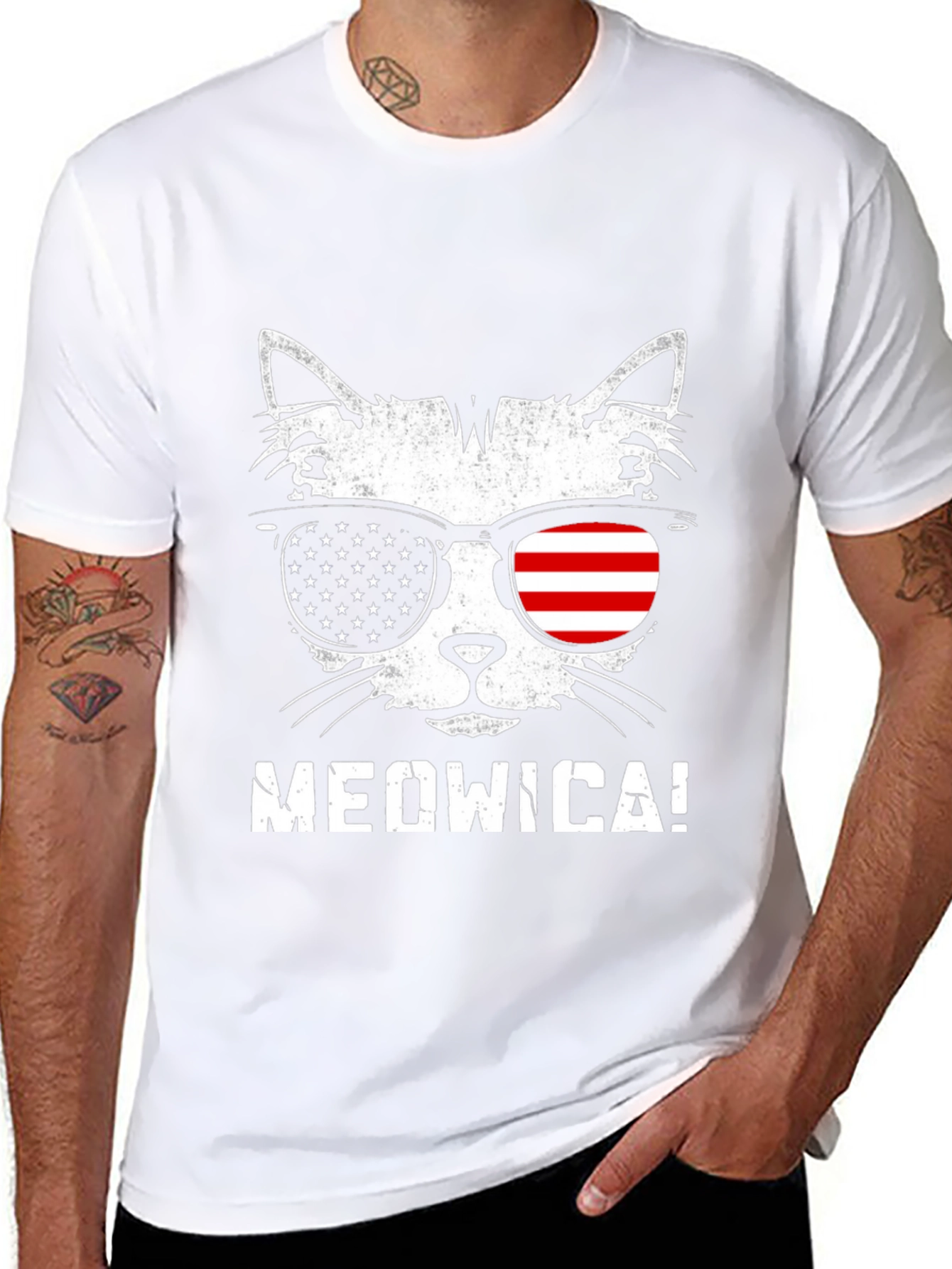 Meowica Patriotic Cat T-Shirt