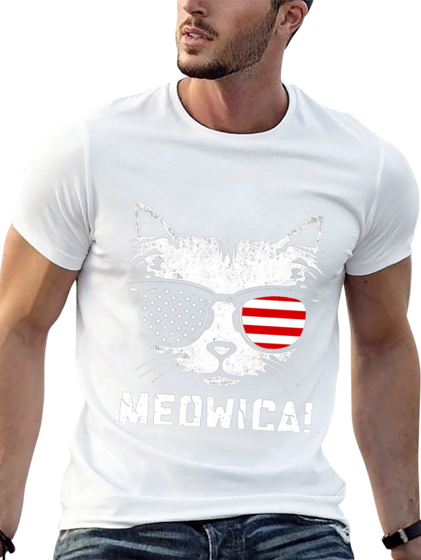 Meowica Patriotic Cat T-Shirt