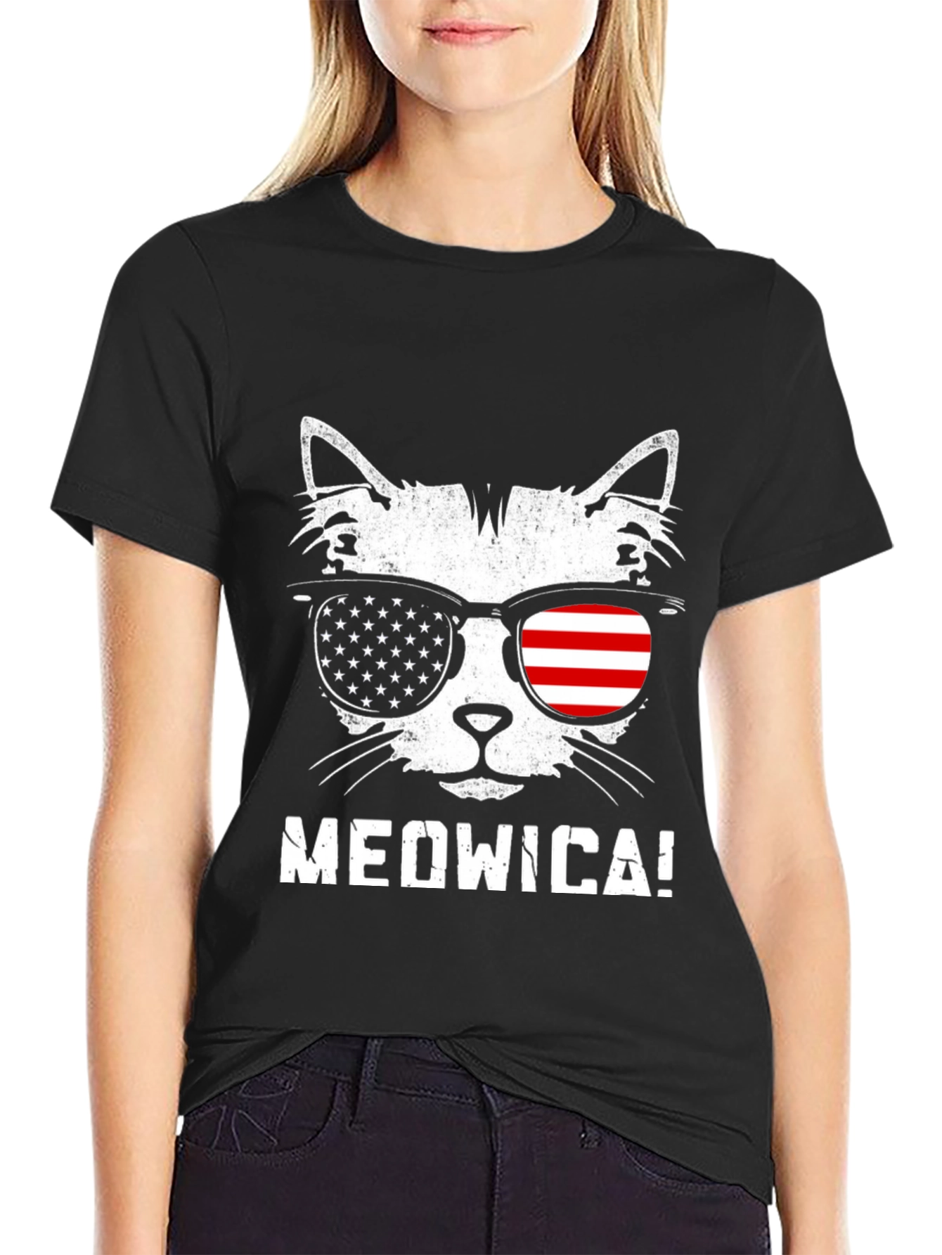 Meowica Patriotic Cat T-Shirt