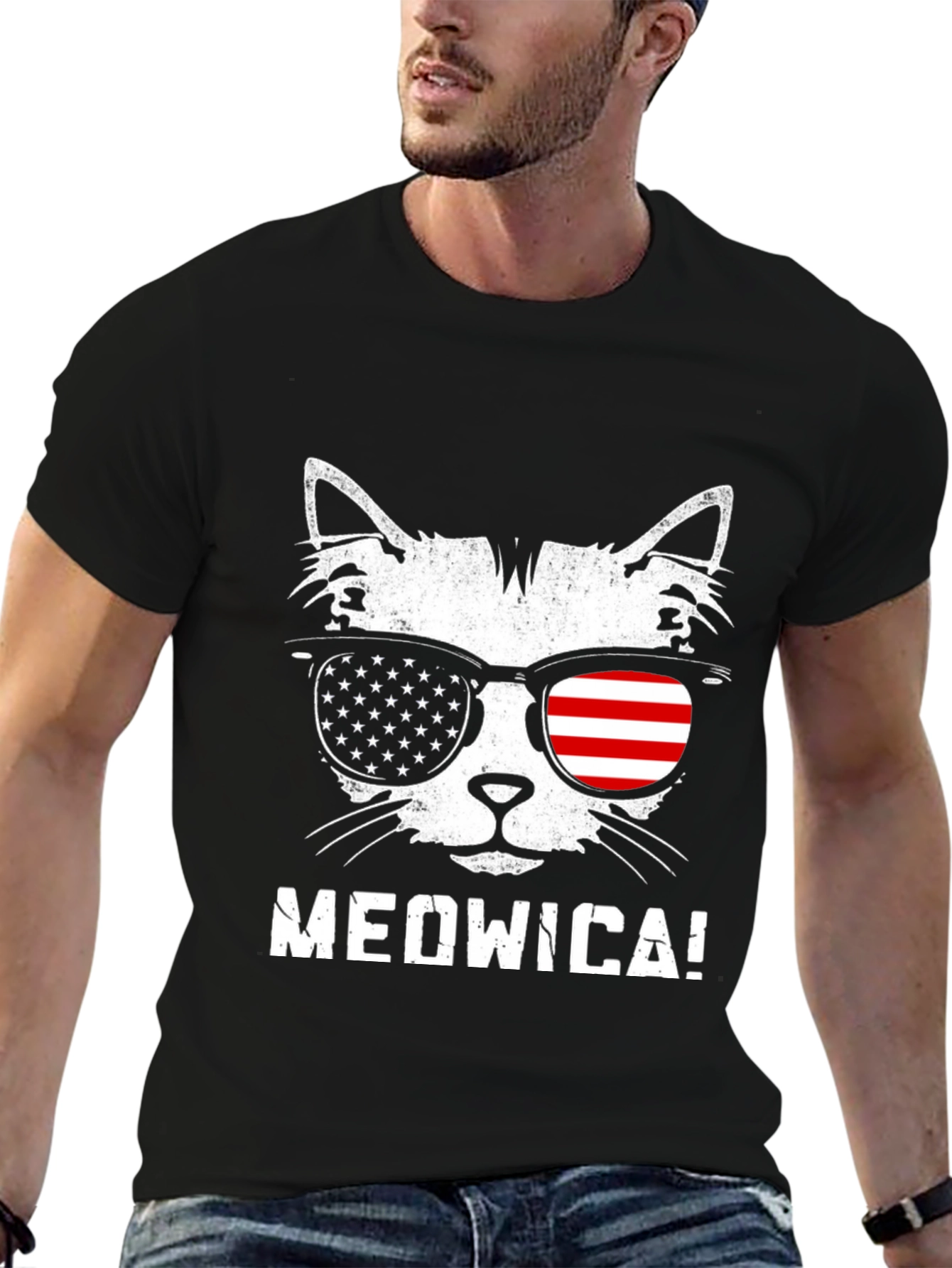 Meowica Patriotic Cat T-Shirt