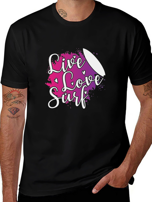 Live Love Surf Graphic Tee - Summer Vibes