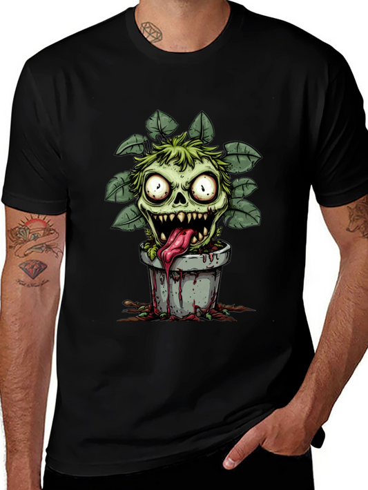 Zombie Plant Monster Graphic T-Shirt