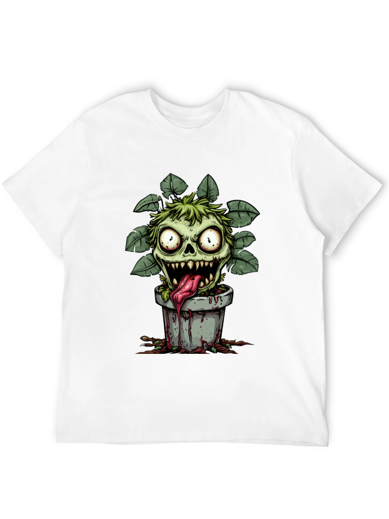 Zombie Plant Monster Graphic T-Shirt