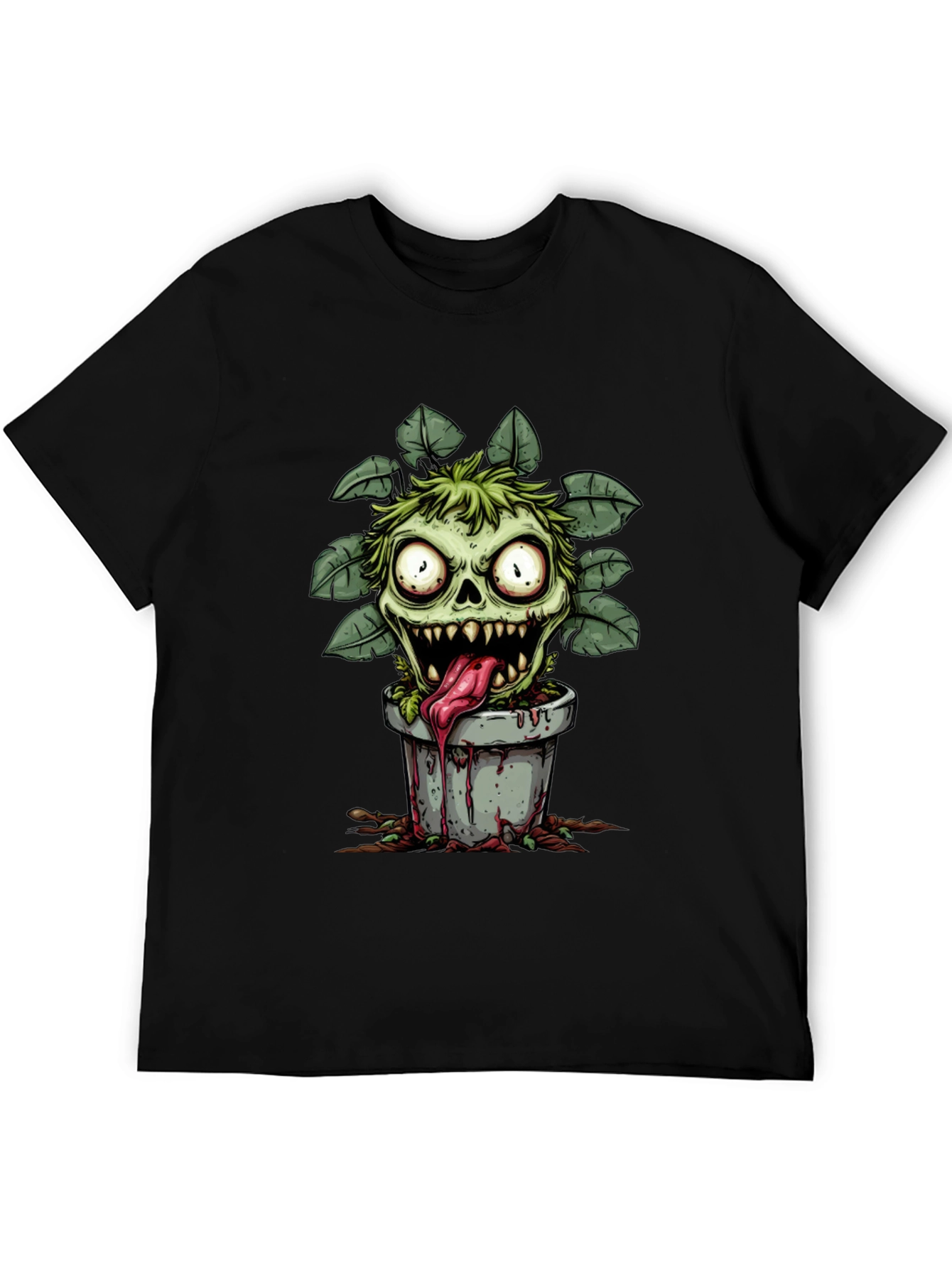 Zombie Plant Monster Graphic T-Shirt