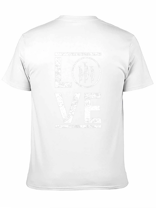 Trumpet LOVE Graphic Tee - Musicians Black T-Shirt