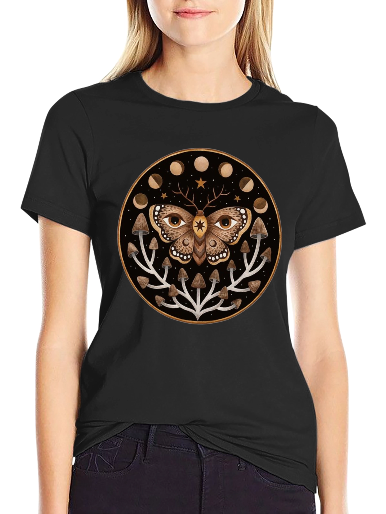 Moth & Mushroom Graphic Tee