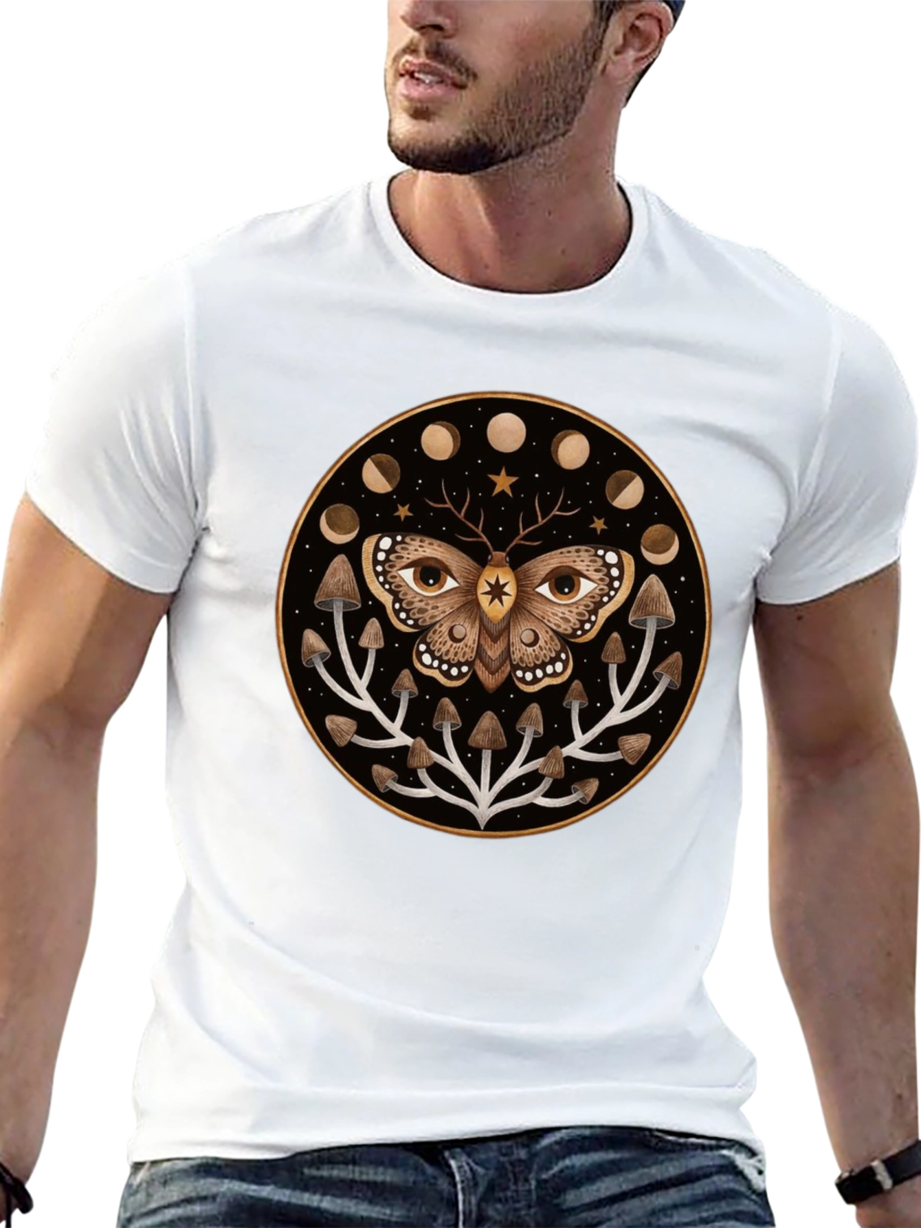 Moth & Mushroom Graphic Tee