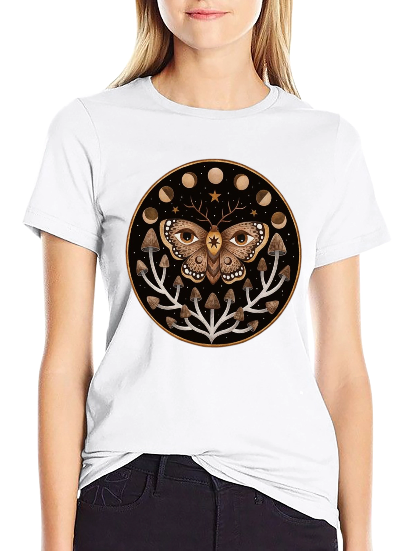 Moth & Mushroom Graphic Tee