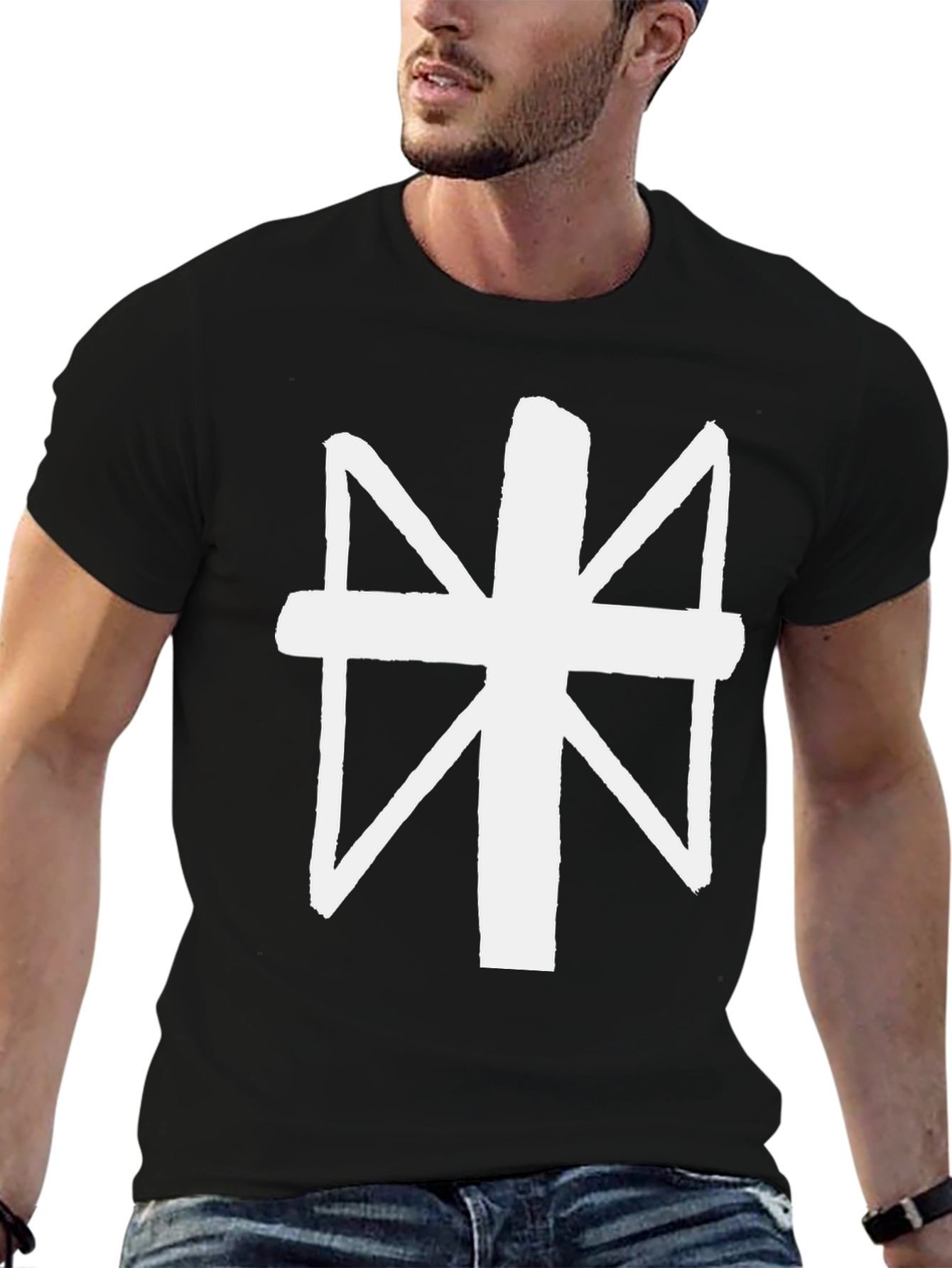 Abstract Symbol Black T-Shirt