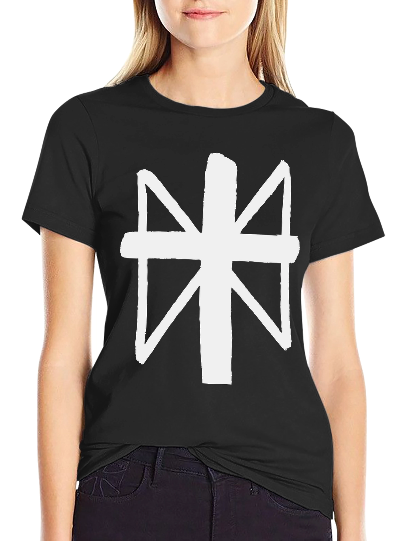 Abstract Symbol Black T-Shirt