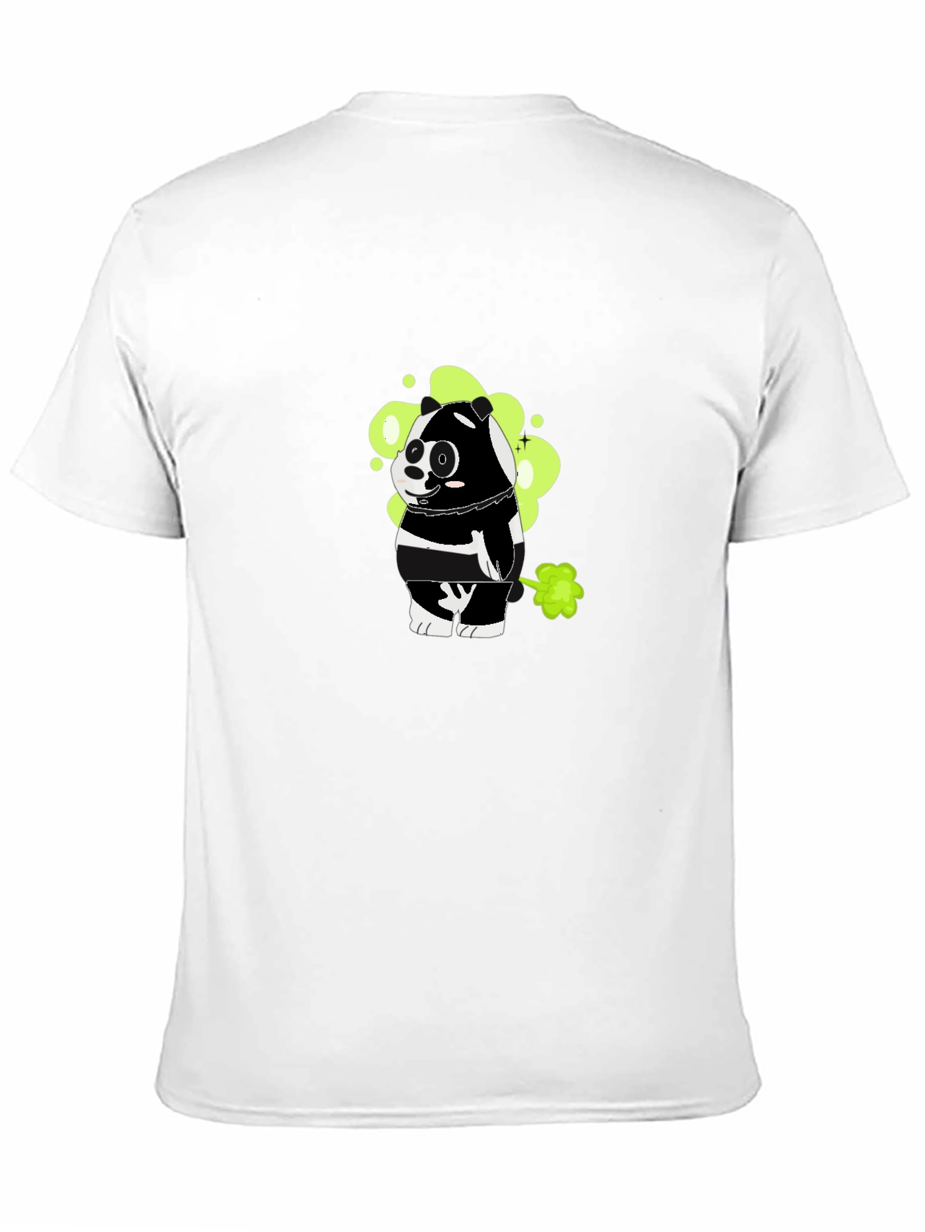Funny Farting Panda Graphic Tee - Black Cotton T-Shirt