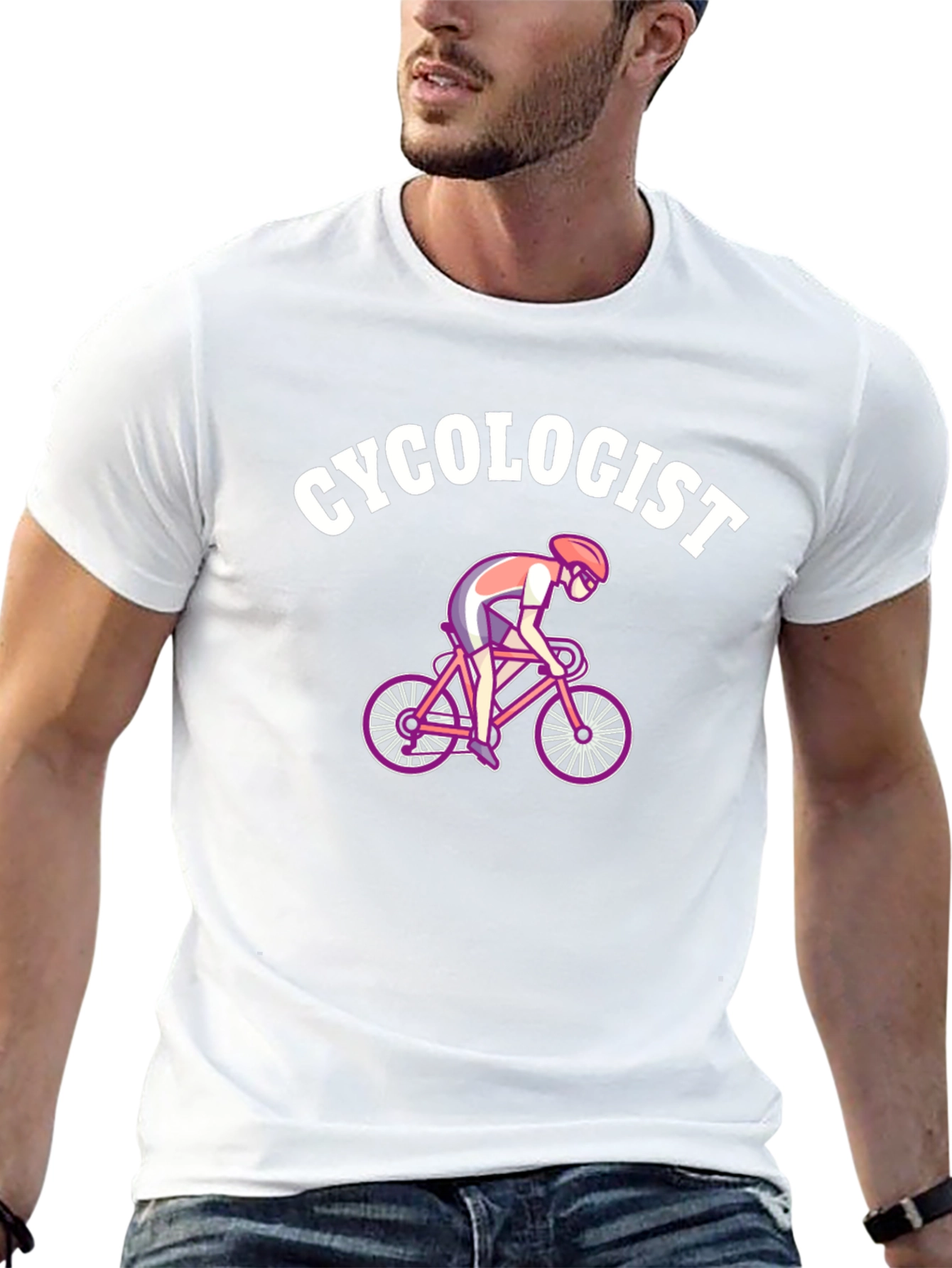 Cycologist Black T-Shirt - Cycling Humor