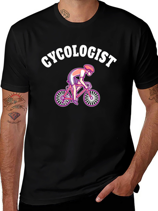 Cycologist Black T-Shirt - Cycling Humor