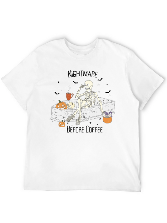 Nightmare Before Coffee Skeleton T-Shirt