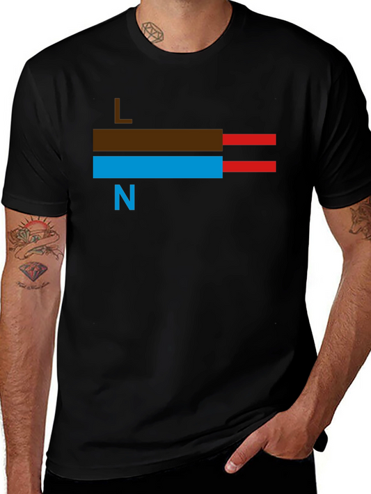 Electrical Wire T-Shirt: Live Neutral Design