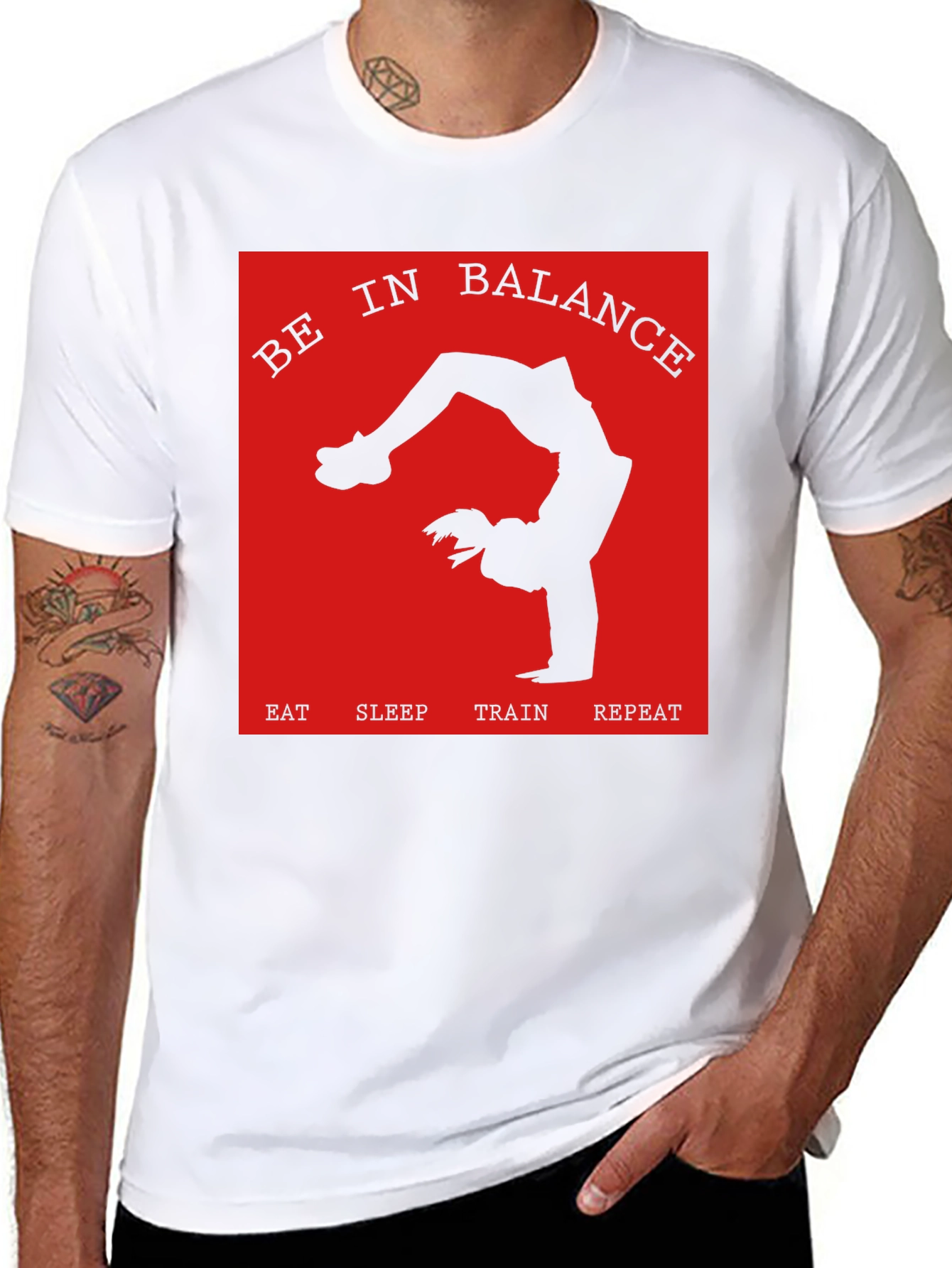 Balance Lifestyle Graphic Tee - Eat Sleep Train Repeat
