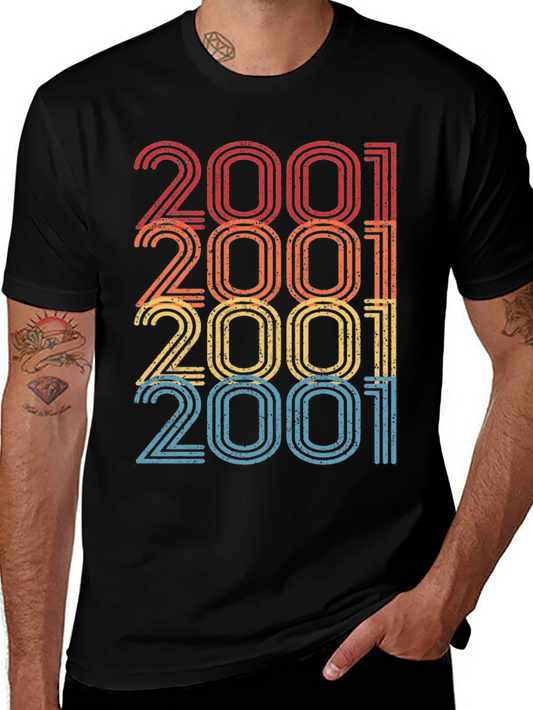 Retro 2001 Birthday T-Shirt - Vintage Style